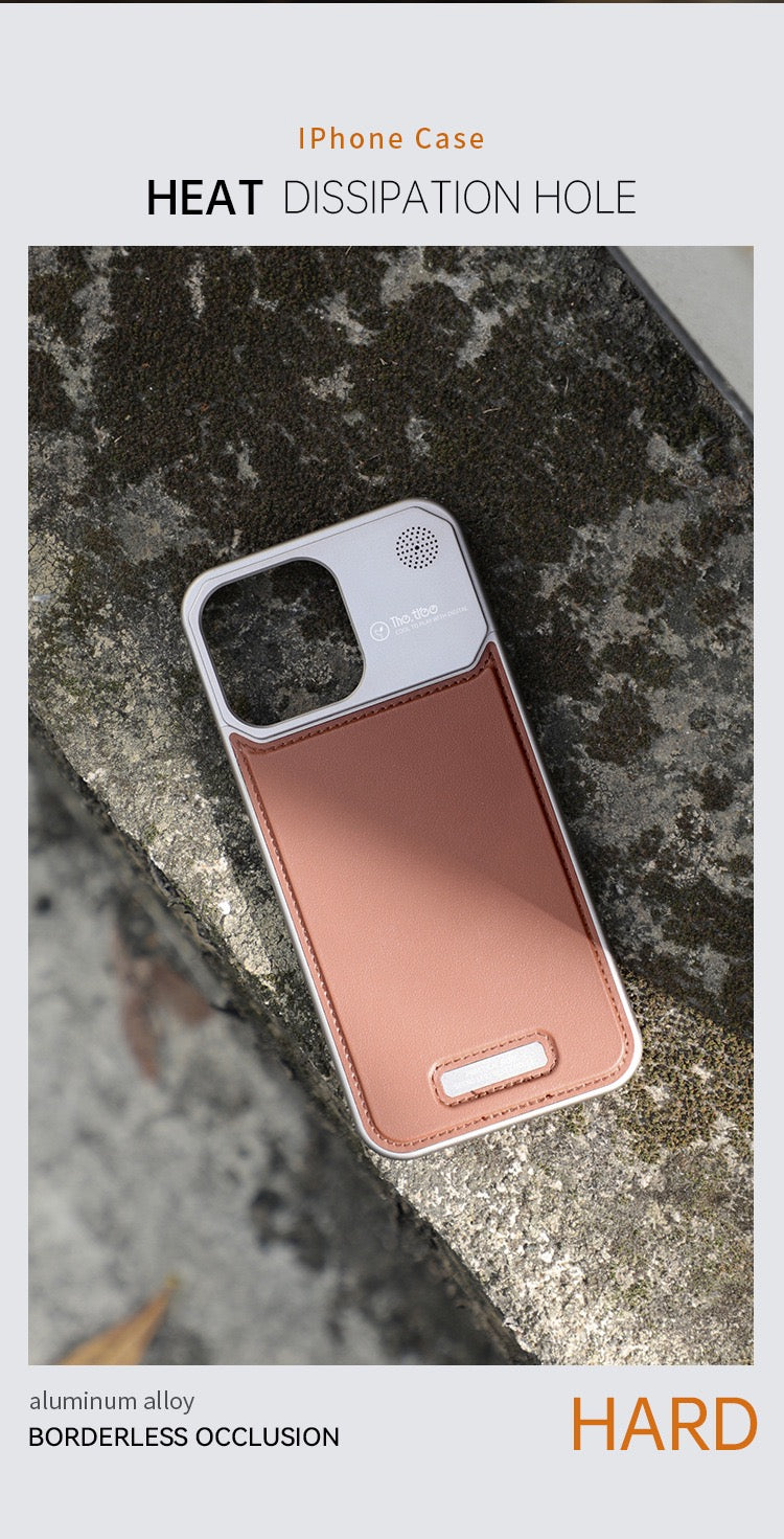 New Leather Metal Aromatherapy Phone Case