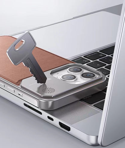 New Leather Metal Aromatherapy Phone Case