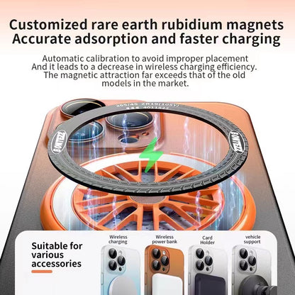 New Contrasting Color Rotating Gyroscope Magnetic Phone Case