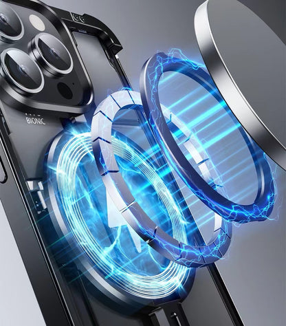 π-shaped Metal Magnetic Mobile Phone Case