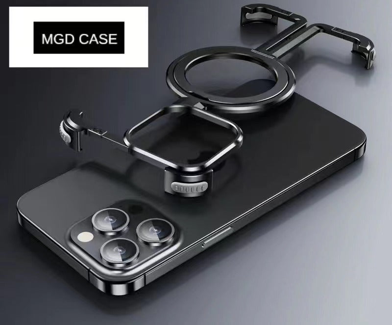 π-shaped Metal Magnetic Mobile Phone Case