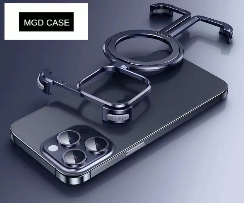 π-shaped Metal Magnetic Mobile Phone Case