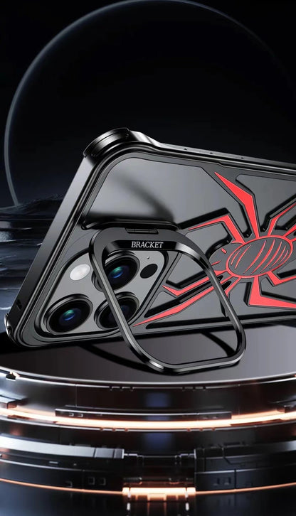 Creative Spider Armor Design Metal Anti-Fall Phone Case