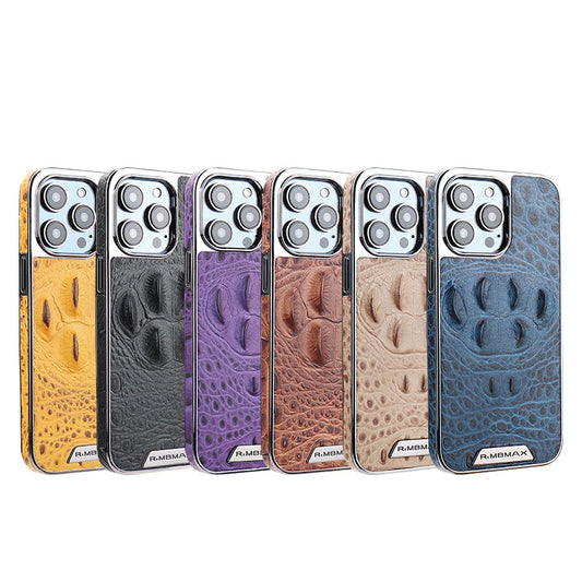 New Genuine Leather Crocodile Pattern Phone Case