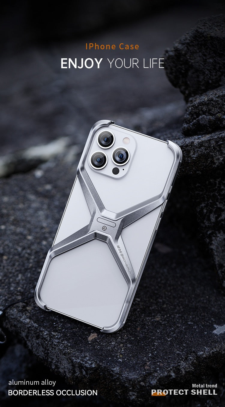 Innovative X Metal Frame Mobile Phone Case