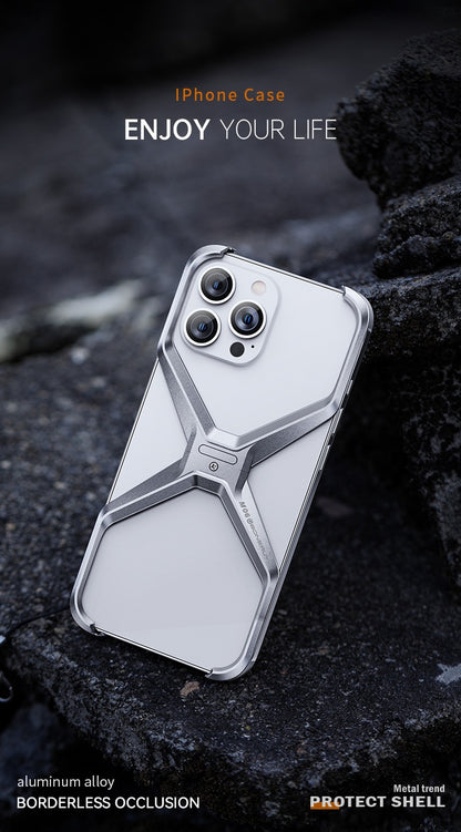 Innovative X Metal Frame Mobile Phone Case