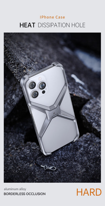 Innovative X Metal Frame Mobile Phone Case
