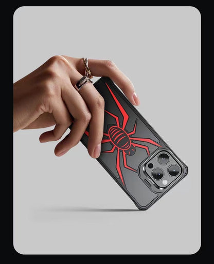 Creative Spider Armor Design Metal Anti-Fall Phone Case