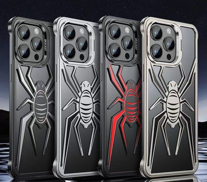 Creative Spider Armor Design Metal Anti-Fall Phone Case