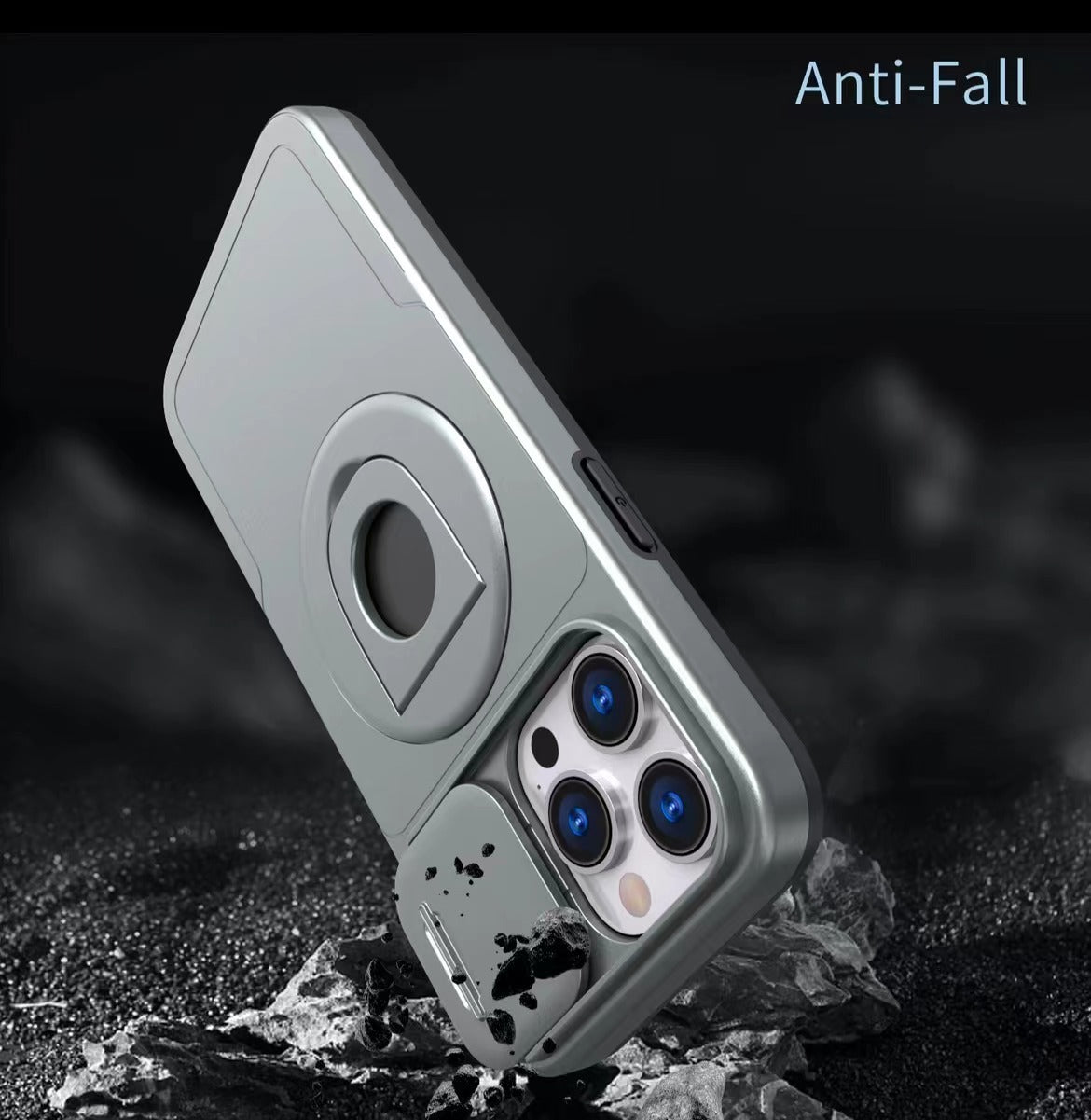 Lens Protection Ring Holder Magnetic Phone Case