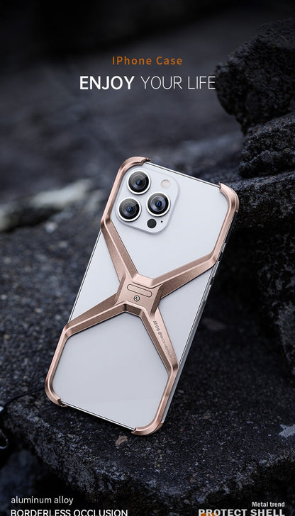 Innovative X Metal Frame Mobile Phone Case