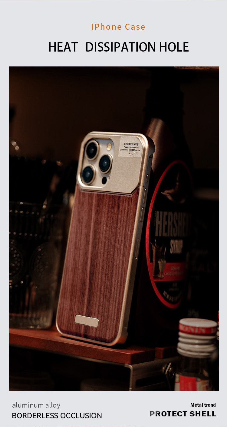 New Walnut Metal Aromatherapy Phone Case