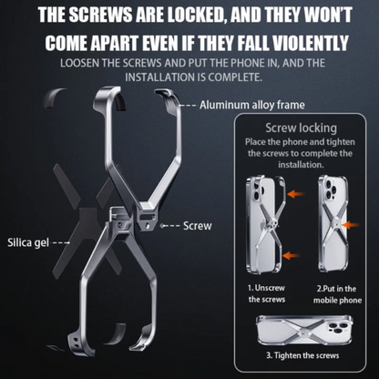 Innovative X Metal Frame Mobile Phone Case
