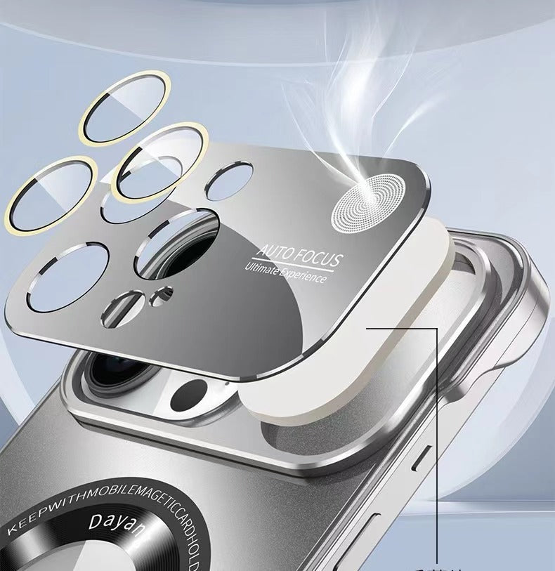 Fragrance Lens Protection Frameless Metal Magnetic Phone Case