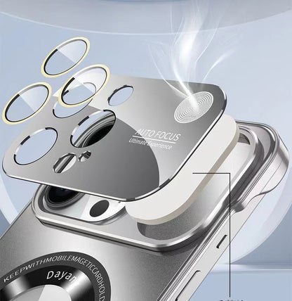 Fragrance Lens Protection Frameless Metal Magnetic Phone Case