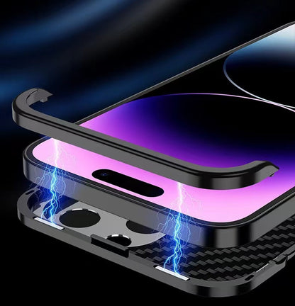 Fragrance Lens Protection Frameless Metal Magnetic Phone Case