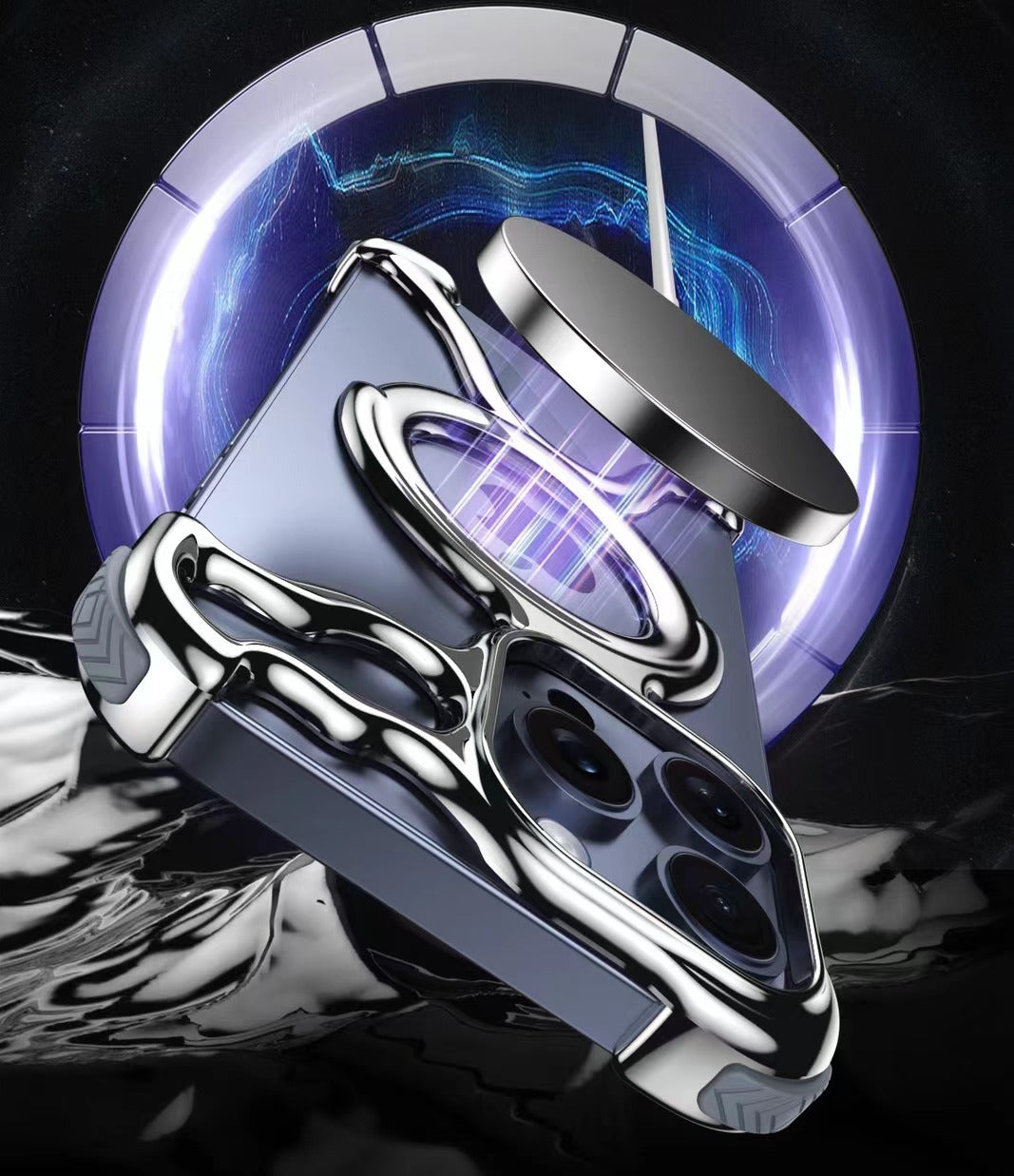 Special Shaped Liquid Metal Magnetic Phone Case