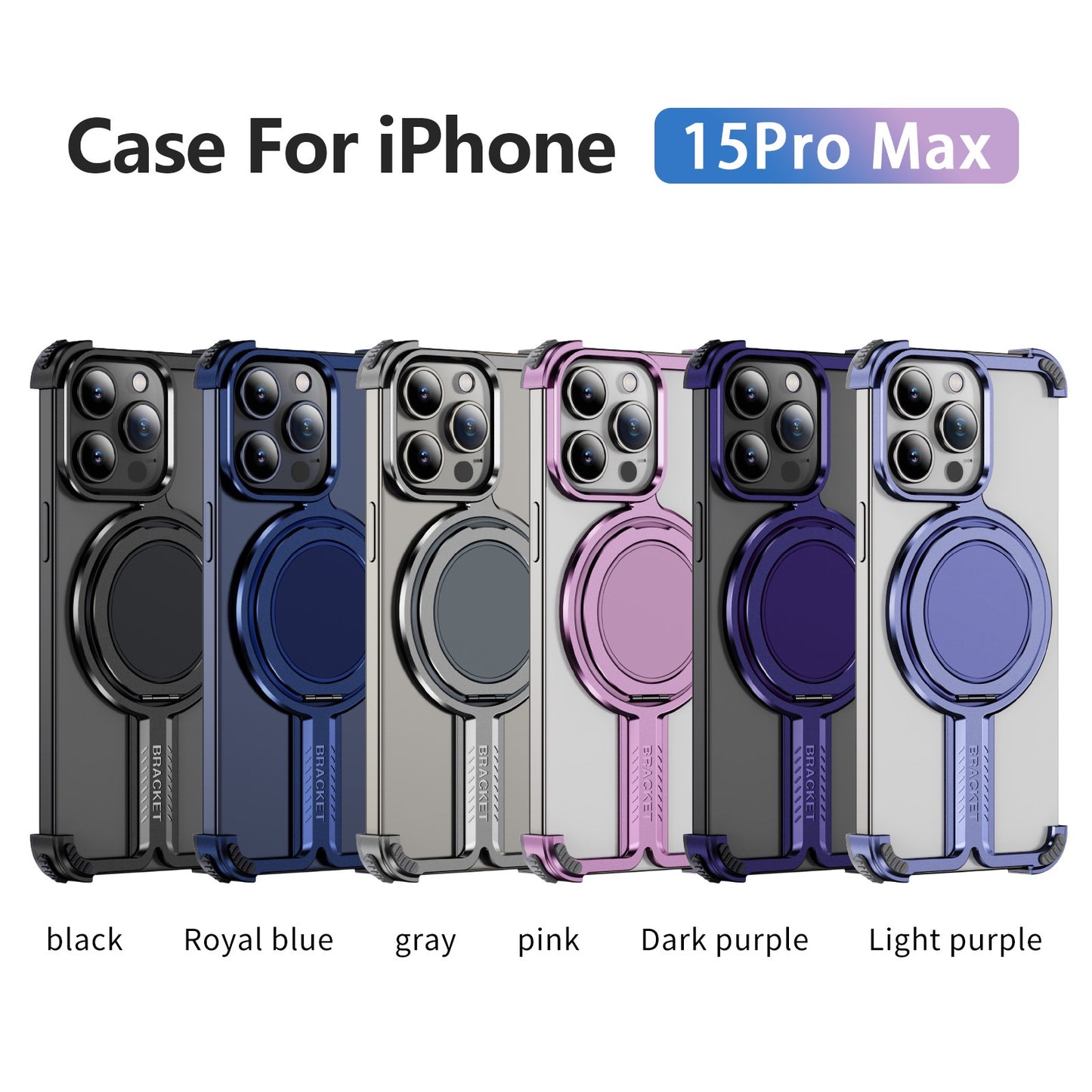 Personalized Skeleton Rotating Magnetic Holder Phone Case