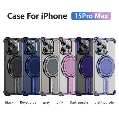 Personalized Skeleton Rotating Magnetic Holder Phone Case