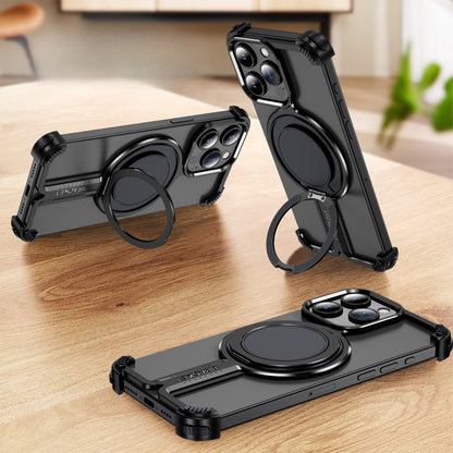 Personalized Skeleton Rotating Magnetic Holder Phone Case