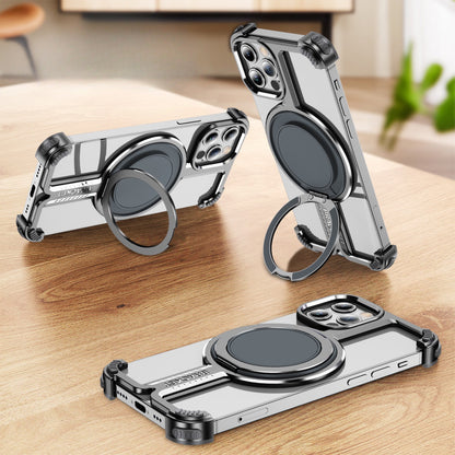 Personalized Skeleton Rotating Magnetic Holder Phone Case