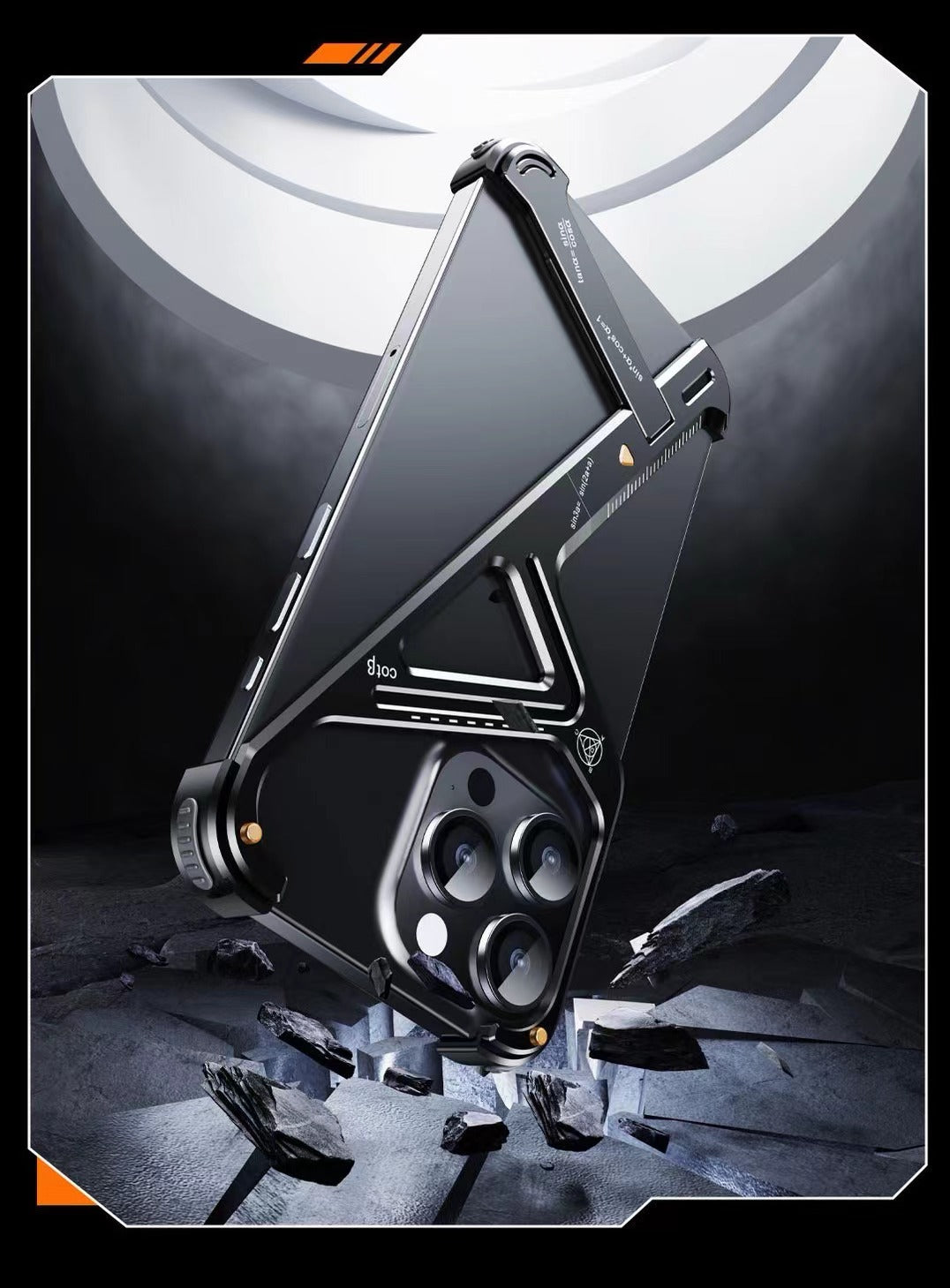 Creative Portable Anti-Fall Geometric Stand Phone Case