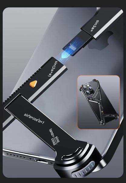 Creative Portable Anti-Fall Geometric Stand Phone Case