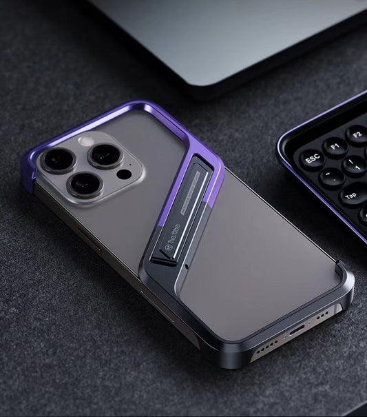 Unique S-shaped Borderless T-stand Phone Case