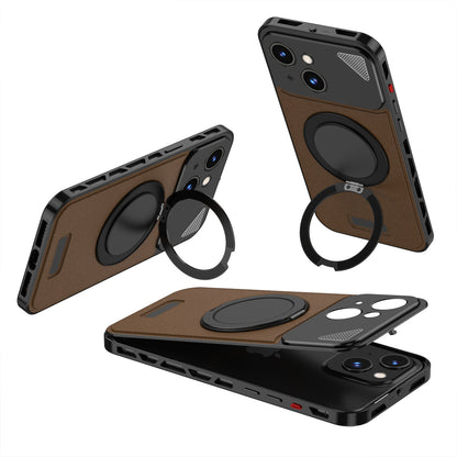 Luxury Metal Leather Buckle Magnetic Phone Case