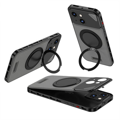 Luxury Metal Leather Buckle Magnetic Phone Case