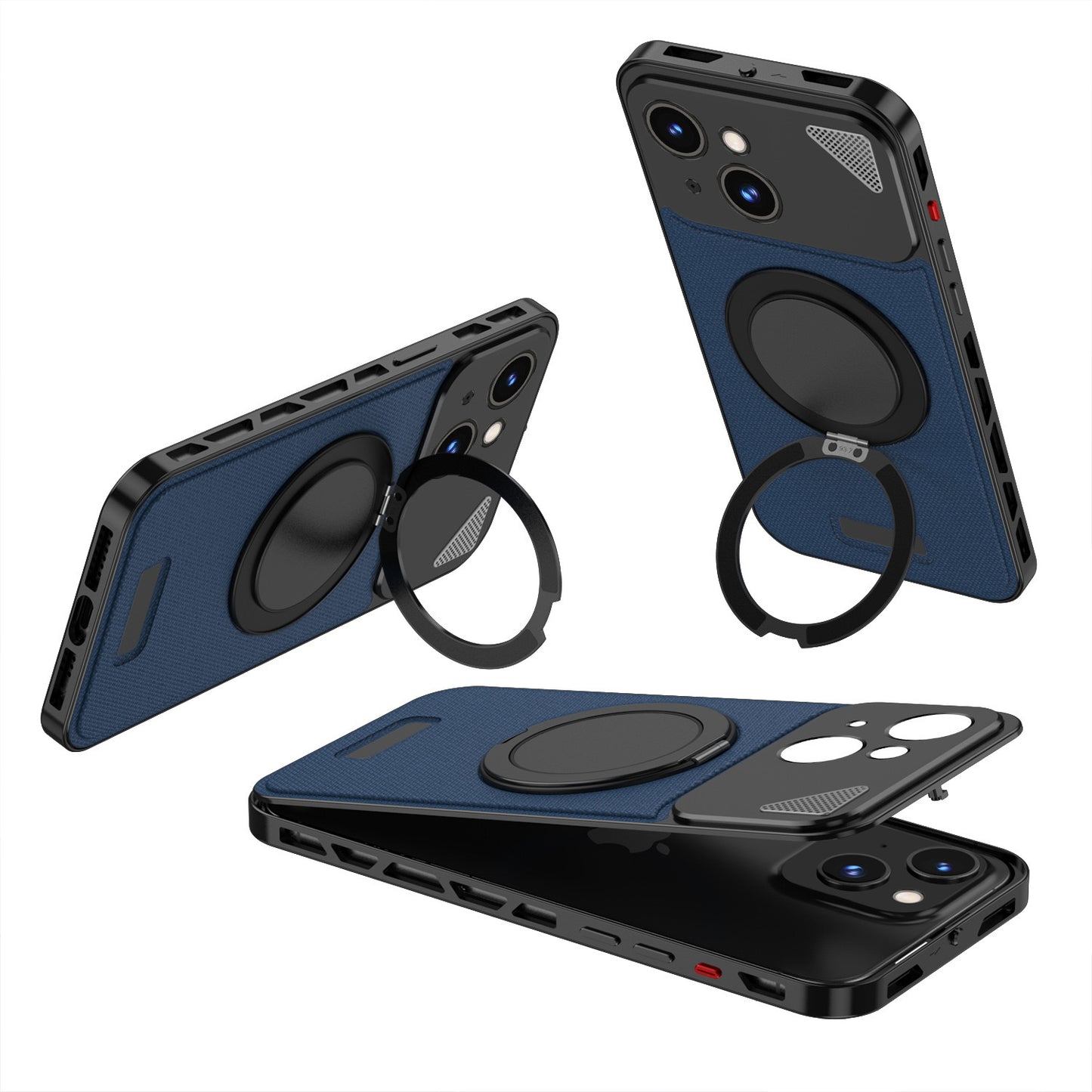 Luxury Metal Leather Buckle Magnetic Phone Case