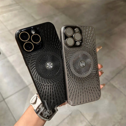 Ice-Feel Hollow Cooling Magnetic Phone Case