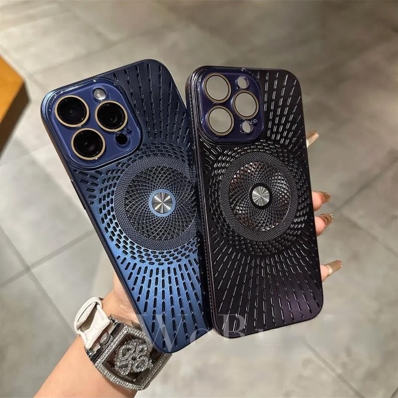 Ice-Feel Hollow Cooling Magnetic Phone Case