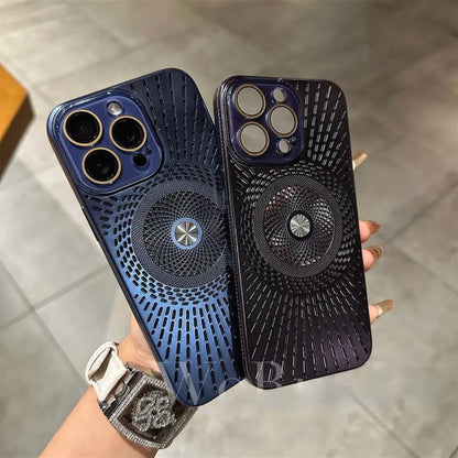 Ice-Feel Hollow Cooling Magnetic Phone Case