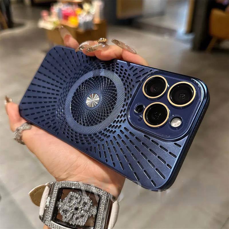 Ice-Feel Hollow Cooling Magnetic Phone Case