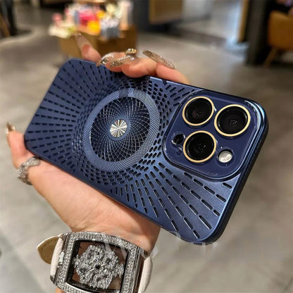 Ice-Feel Hollow Cooling Magnetic Phone Case