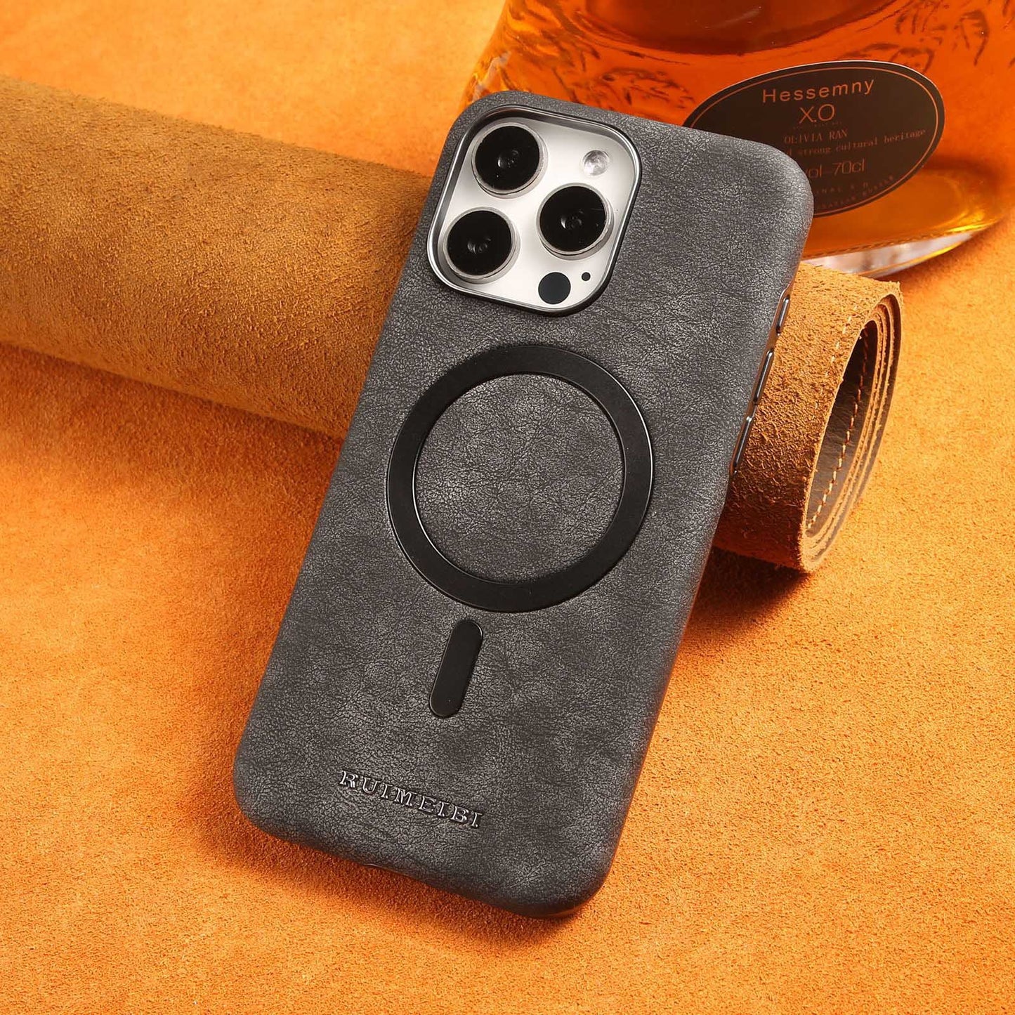 New Business Suede Magnetic Phone Case
