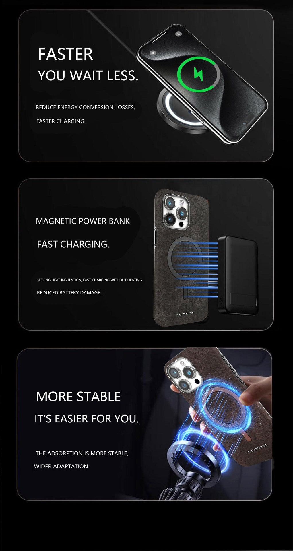 New Business Suede Magnetic Phone Case