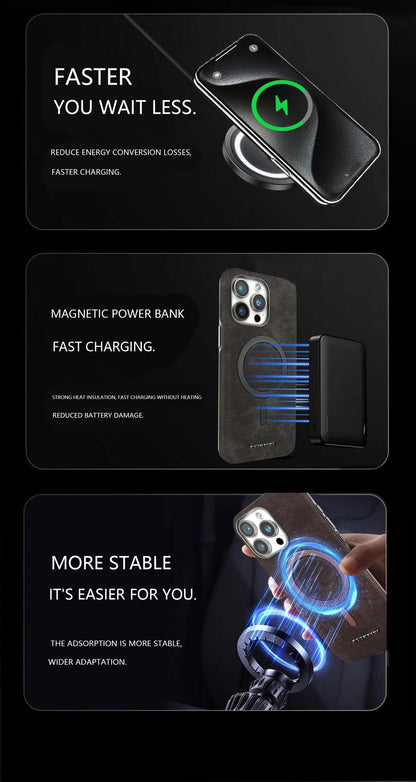 New Business Suede Magnetic Phone Case