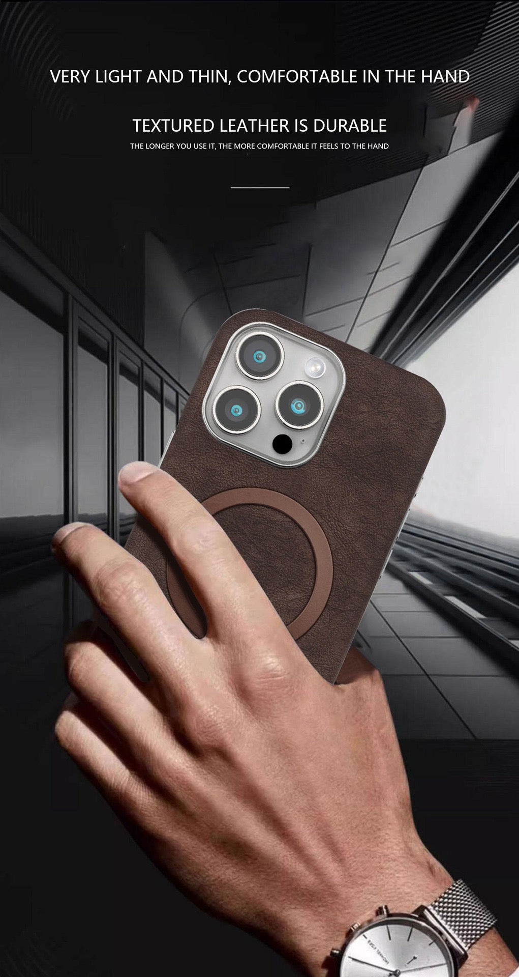 New Business Suede Magnetic Phone Case