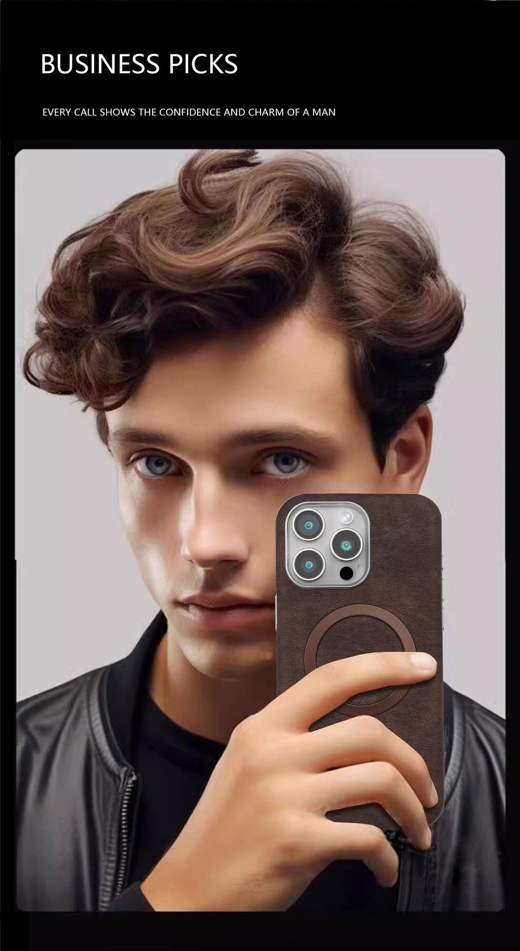 New Business Suede Magnetic Phone Case