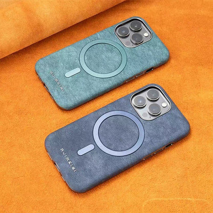 New Business Suede Magnetic Phone Case