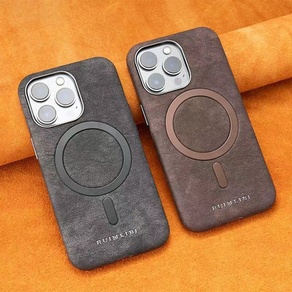 New Business Suede Magnetic Phone Case
