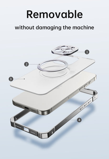 Magnetic Alloy Frame Mobile Phone Case
