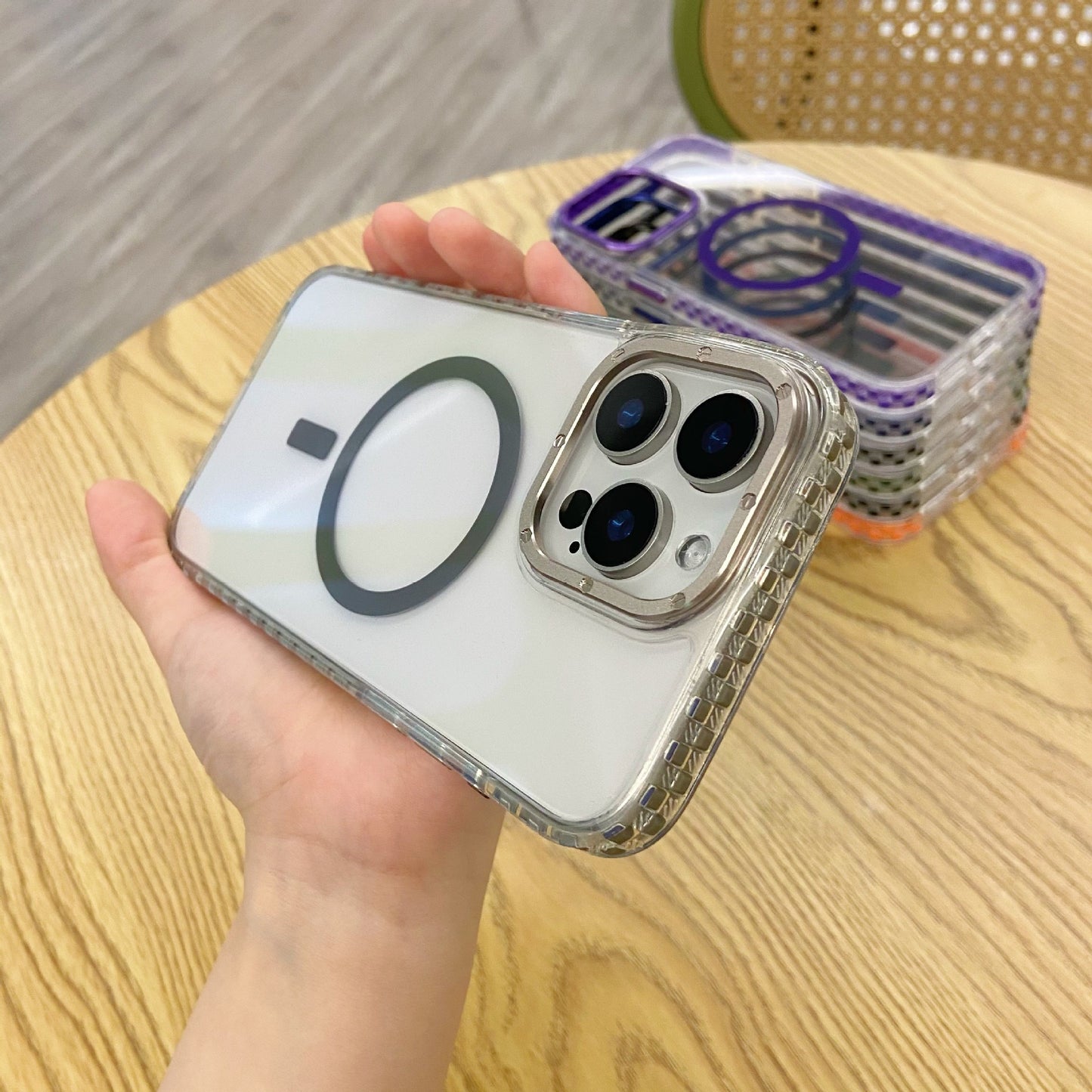 Magnetic Colorful Spot Phone Case