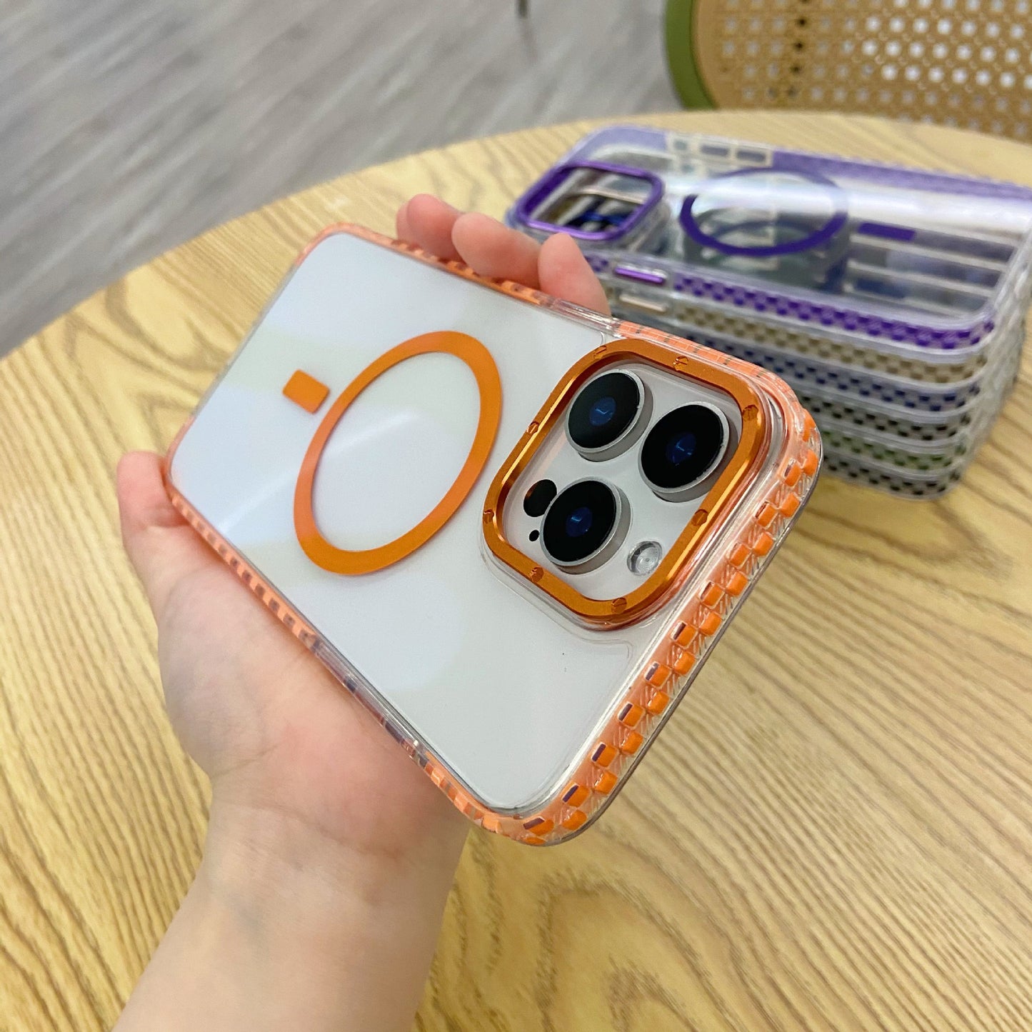 Magnetic Colorful Spot Phone Case