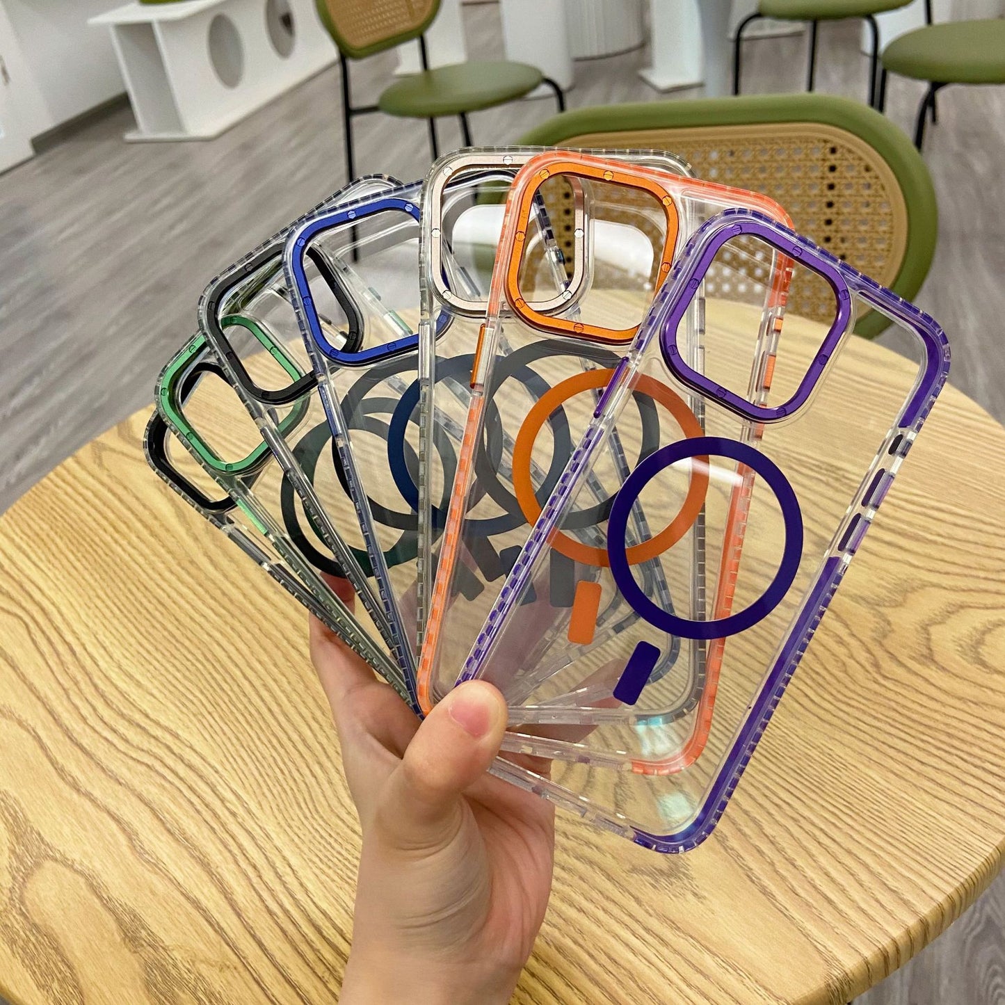 Magnetic Colorful Spot Phone Case