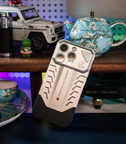 2025 New Supercar Design Metal Heat Dissipation Phone Case