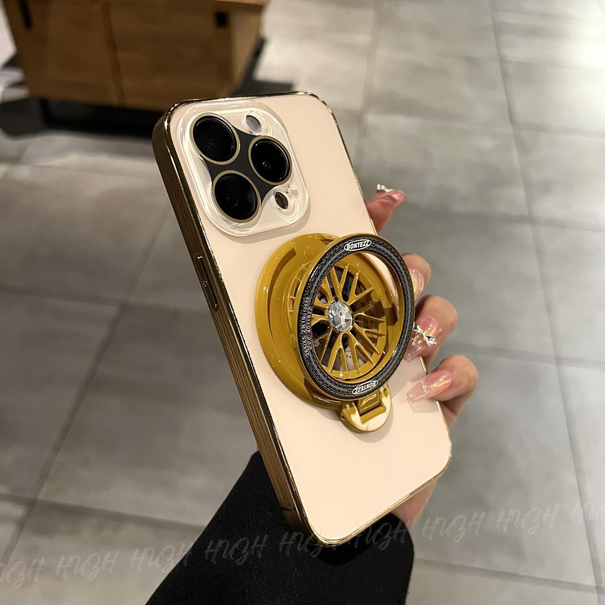 Frosted Rotating Gyroscope Magnetic Phone Case