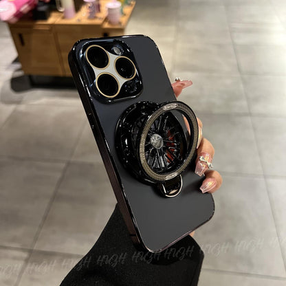 Frosted Rotating Gyroscope Magnetic Phone Case